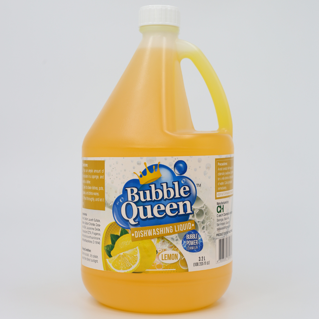 Bubble Queen Dishwashing Liquid (Lemon) 3.2L